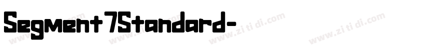 Segment7Standard字体转换