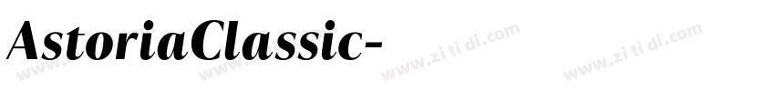 AstoriaClassic字体转换