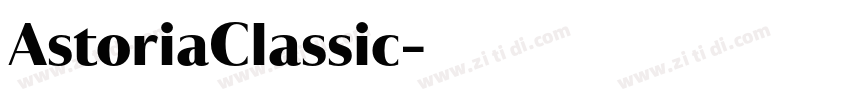 AstoriaClassic字体转换