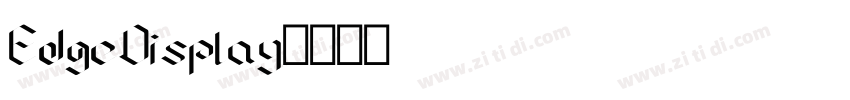 EdgeDisplay字体转换