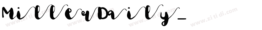 MillerDaily字体转换