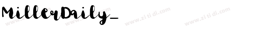 MillerDaily字体转换