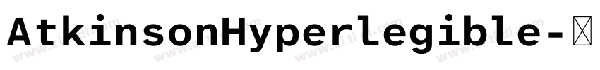 AtkinsonHyperlegible字体转换