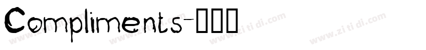 Compliments字体转换