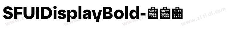 SFUIDisplayBold字体转换
