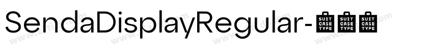 SendaDisplayRegular字体转换