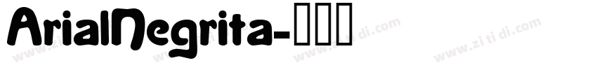 ArialNegrita字体转换