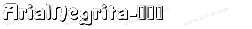 ArialNegrita字体转换