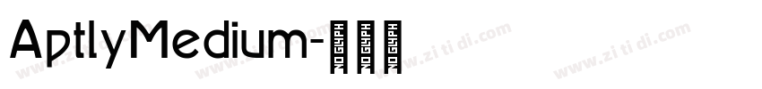 AptlyMedium字体转换
