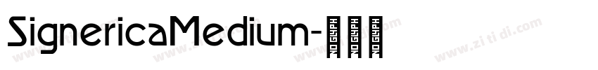 SignericaMedium字体转换