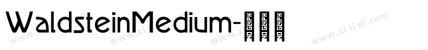 WaldsteinMedium字体转换