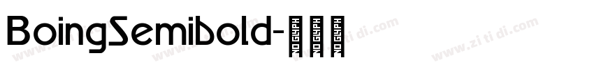 BoingSemibold字体转换