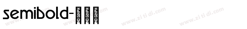 semibold字体转换