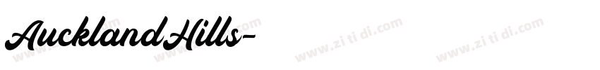 AucklandHills字体转换