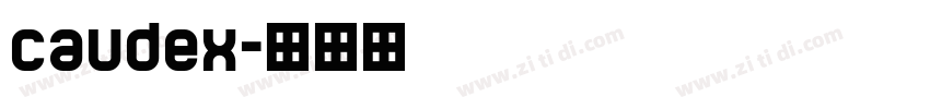 caudex字体转换