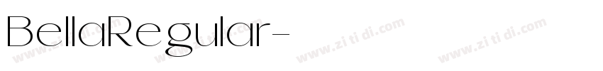 BellaRegular字体转换 BellaRegular字体转换