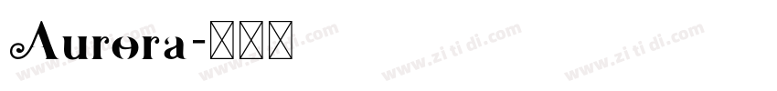 Aurora字体转换