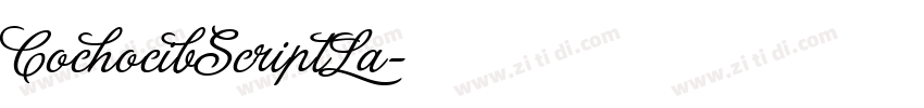 CochocibScriptLa字体转换