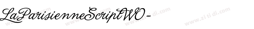 LaParisienneScriptW0字体转换