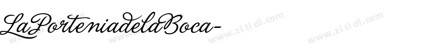 LaPorteniadelaBoca字体转换
