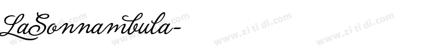 LaSonnambula字体转换