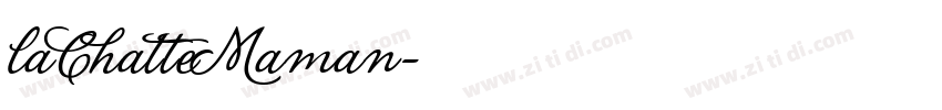 laChatteMaman字体转换