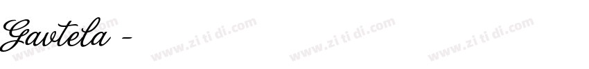 Gavtela个字体转换
