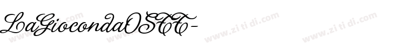 LaGiocondaOSTT字体转换