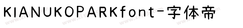 KIANUKOPARKfont字体转换