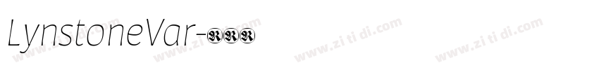 LynstoneVar字体转换