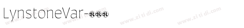 LynstoneVar字体转换