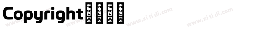 Copyright字体转换