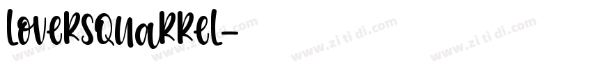 loversquarrel字体转换