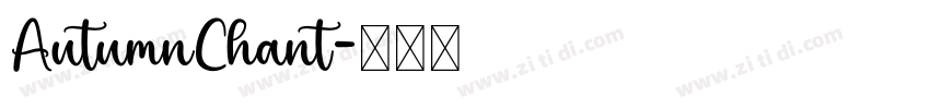 AutumnChant字体转换