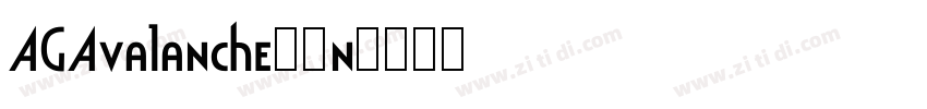 AGAvalanche90n字体转换