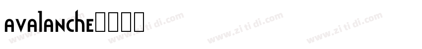 avalanche字体转换