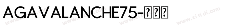 AGAvalanche75字体转换