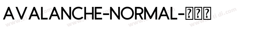 Avalanche-Normal字体转换
