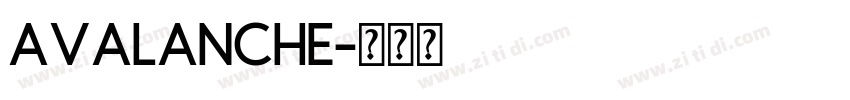avalanche字体转换