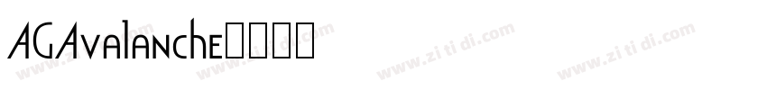 AGAvalanche字体转换