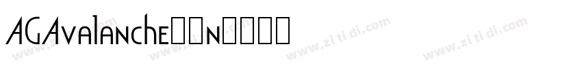 AGAvalanche90n字体转换