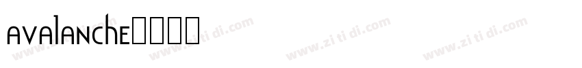 avalanche字体转换