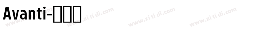 Avanti字体转换