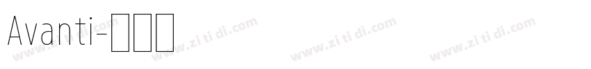 Avanti字体转换
