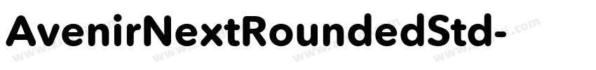 AvenirNextRoundedStd字体转换