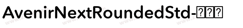 AvenirNextRoundedStd字体转换