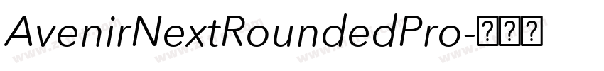 AvenirNextRoundedPro字体转换