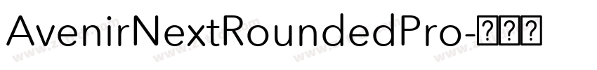 AvenirNextRoundedPro字体转换