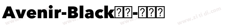 Avenir-Black字体字体转换