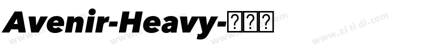 Avenir-Heavy字体转换